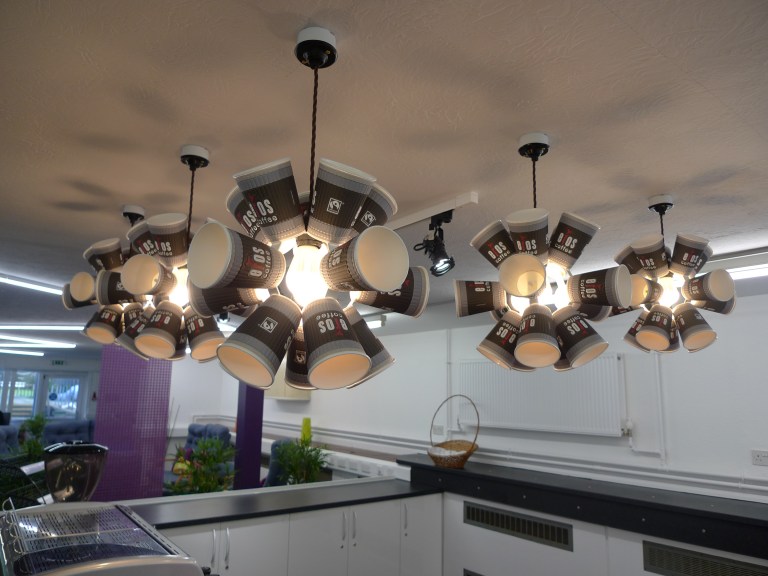 Moth Lighting - Coffee cup pendants